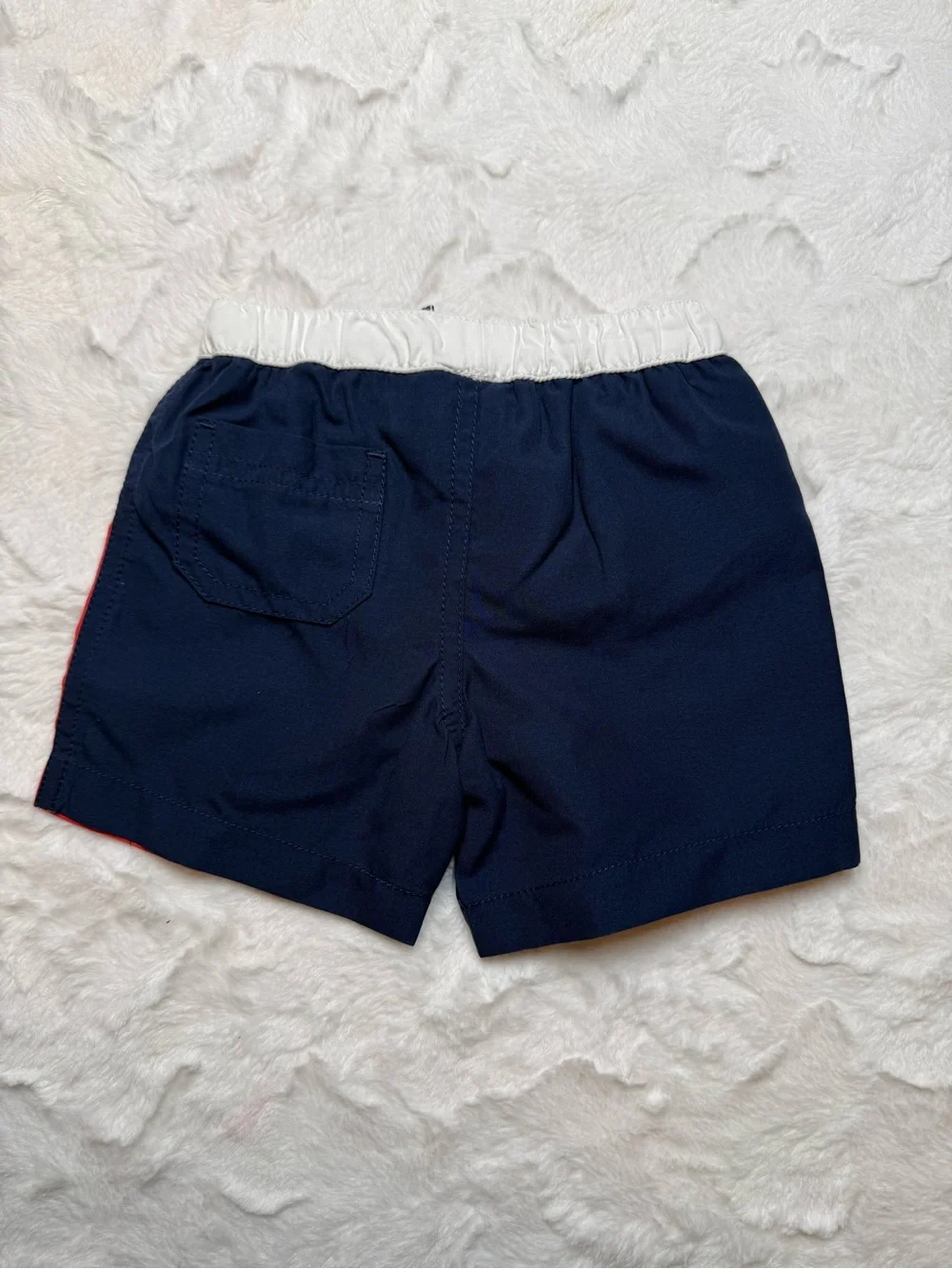Carter's Coral and Navy Colorblock Swim Shorts